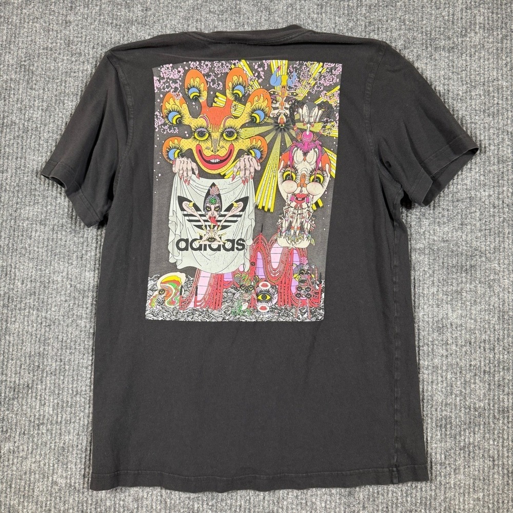 Adidas Originals x Keiichi Tanaami Black Graphic T-Shirt Mens Medium GD0068 - Picture 6 of 8